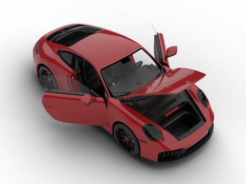 Porsche 911 Carrera 4GTS 2025 HQ 3D 모델