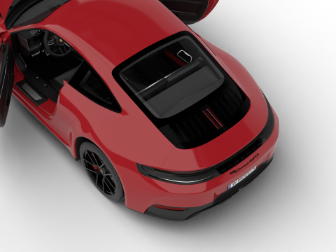 Porsche 911 Carrera 4GTS 2025 HQ 3D 모델
