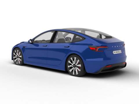 Tesla Model 3 2024 Modelo 3D