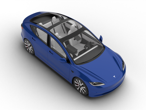 Tesla Model 3 2024 Modelo 3D