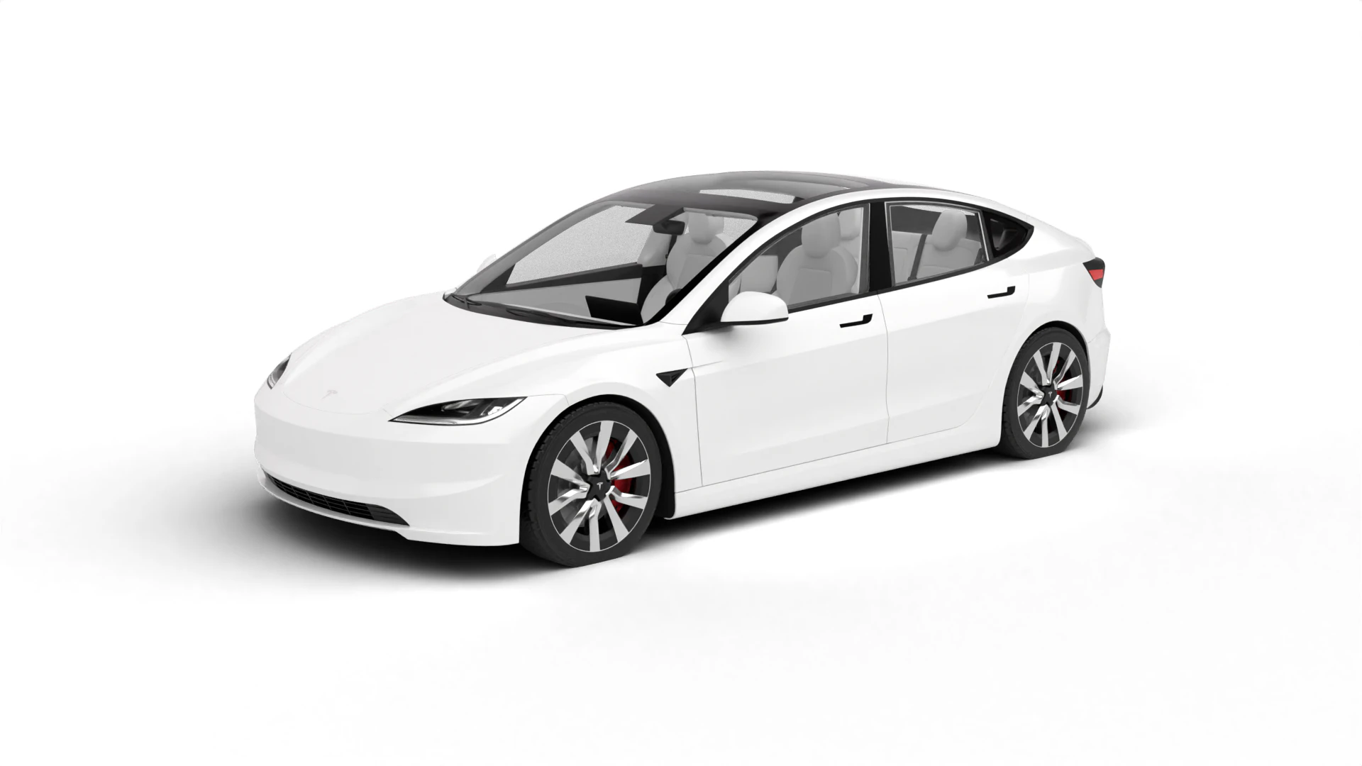 Tesla Model 3 2024 3D Model .c4d .max .obj .3ds .fbx .stl .blend