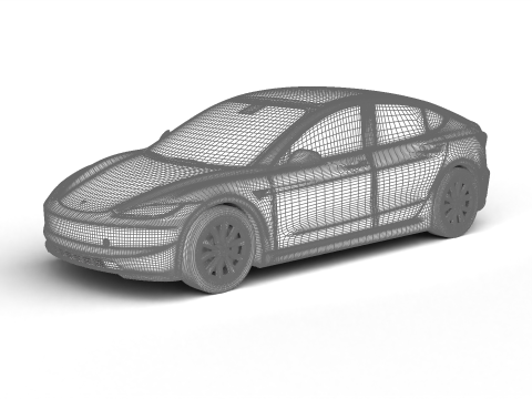 Tesla Model 3 2024 3D Model
