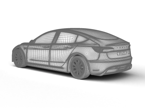 Tesla Model 3 2024 3D Model
