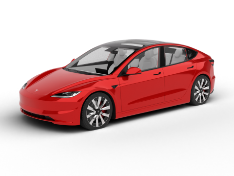 Tesla Model 3 2024 Model 3D