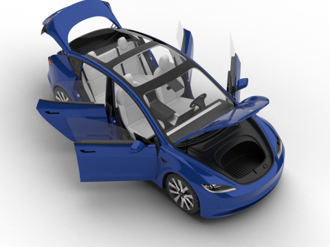 Tesla Model 3 2024 3D Model