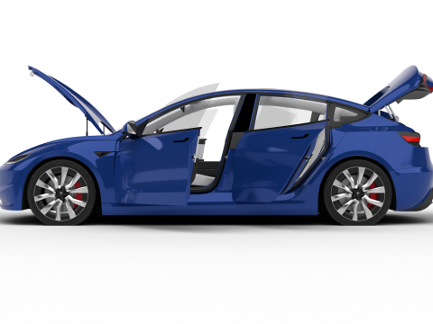 Tesla Model 3 2024 3D Model