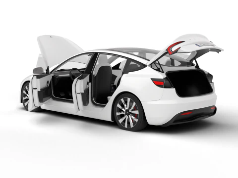 Tesla Model 3 2024 HQ 3D Model