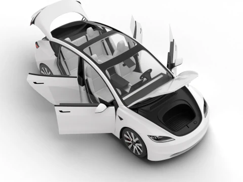 Tesla Model 3 2024 HQ 3D Model