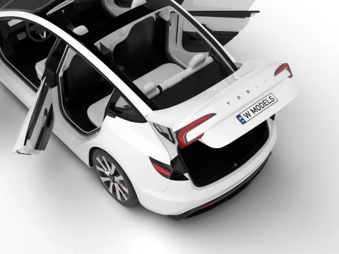 Tesla Model 3 2024 HQ 3D Model