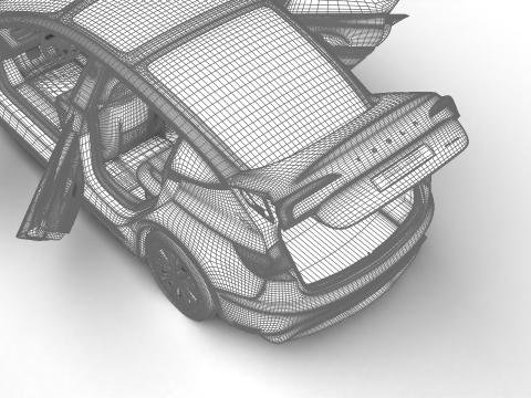 Tesla Model 3 2024 HQ 3Dモデル
