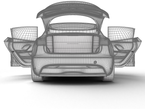 Tesla Model 3 2024 HQ 3Dモデル