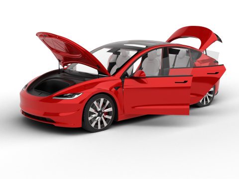 Tesla Model 3 2024 HQ Model 3D