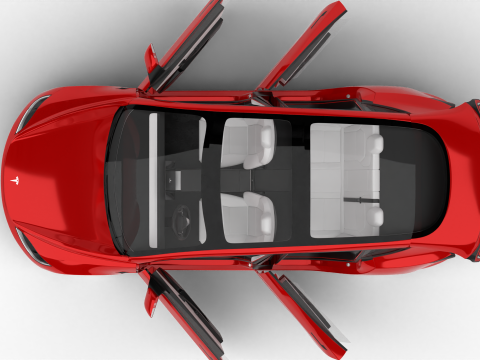 Tesla Model 3 2024 HQ 3Dモデル