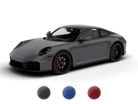 Porsche 911 Carrera GTS 2025 3D Model