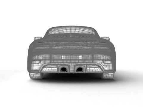 Porsche 911 Carrera GTS 2025 3D Модель