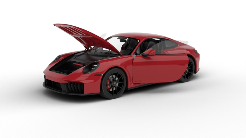 Porsche 911 Carrera GTS 2025 HQ 3D Model .c4d .max .obj .3ds .fbx .stl .blend