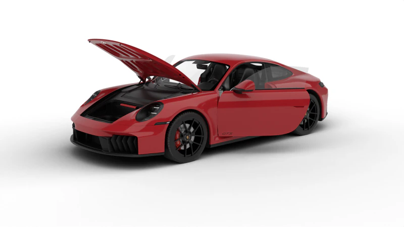 Porsche 911 Carrera GTS 2025 hoofdkwartier 3D Model .c4d .max .obj .3ds .fbx .stl .blend 