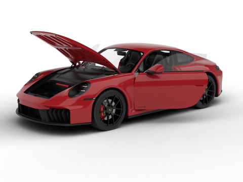 Porsche 911 Carrera GTS 2025 HQ 3D-Modell