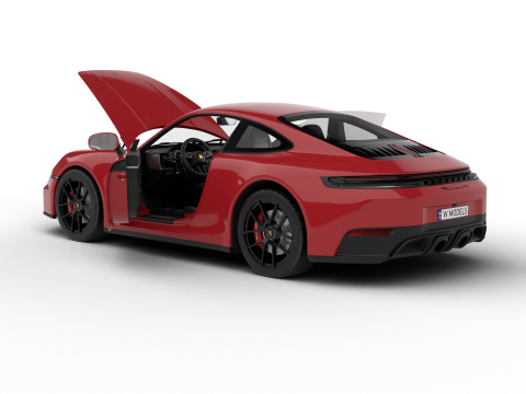 Porsche 911 Carrera GTS 2025 HQ 3D Model