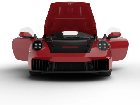 Porsche 911 Carrera GTS 2025 hoofdkwartier 3D Model