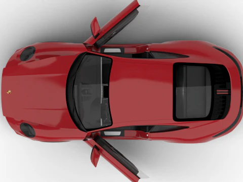 Porsche 911 Carrera GTS 2025 hoofdkwartier 3D Model