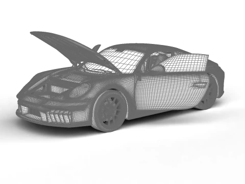 Porsche 911 Carrera GTS 2025 hoofdkwartier 3D Model