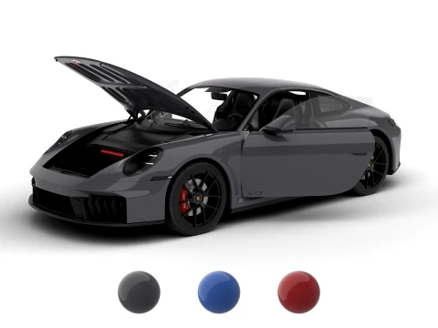 Porsche 911 Carrera GTS 2025 HQ 3D Model