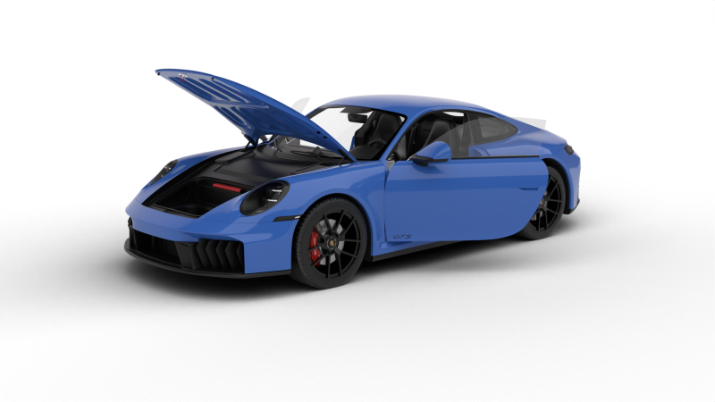Porsche 911 Carrera GTS 2025 HQ 3D Модель .c4d .max .obj .3ds .fbx .stl .blend