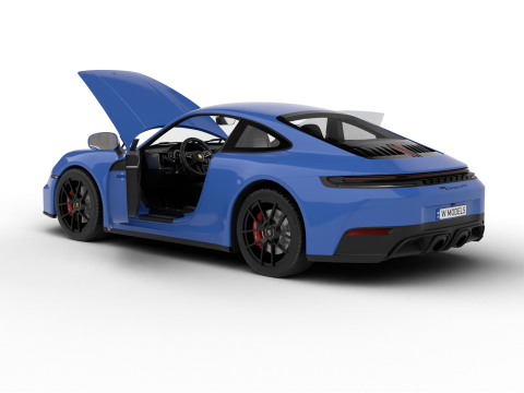 Porsche 911 Carrera GTS 2025 HQ 3D Модель