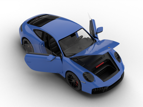Porsche 911 Carrera GTS 2025 HQ 3D Модель
