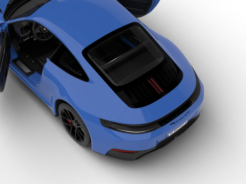Porsche 911 Carrera GTS 2025 HQ 3D Модель