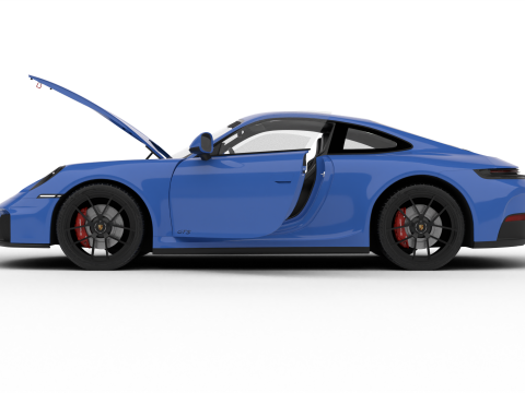 Porsche 911 Carrera GTS 2025 HQ 3D Модель