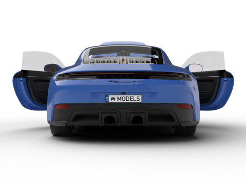 Porsche 911 Carrera GTS 2025 HQ 3D Модель