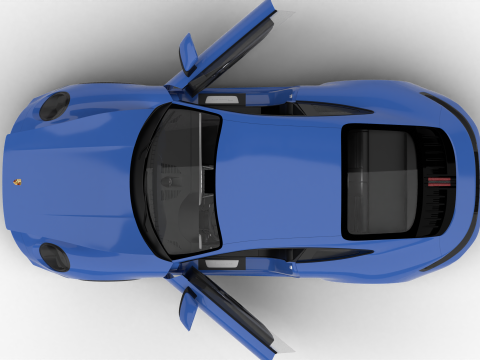 Porsche 911 Carrera GTS 2025 HQ 3D Модель