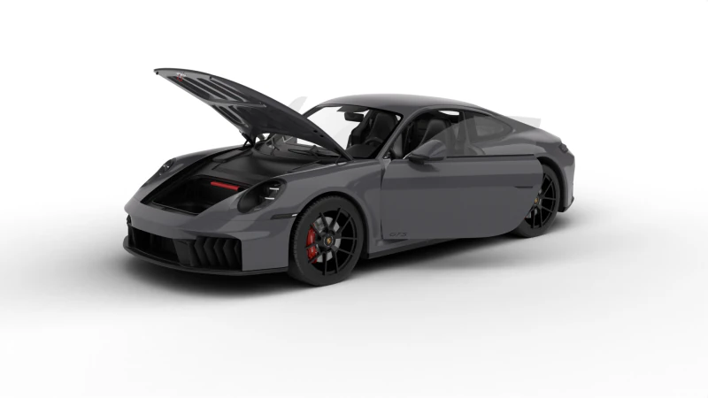 Porsche 911 Carrera GTS 2025 hoofdkwartier 3D Model .c4d .max .obj .3ds .fbx .stl .blend 