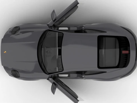 Porsche 911 Carrera GTS 2025 hoofdkwartier 3D Model