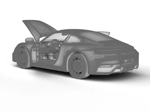 Porsche 911 Carrera GTS 2025 hoofdkwartier 3D Model