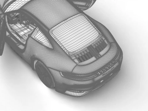 Porsche 911 Carrera GTS 2025 hoofdkwartier 3D Model