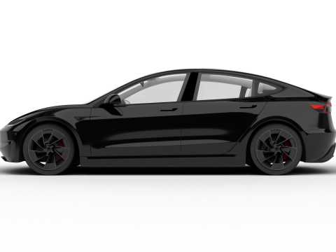 Tesla Model 3 Perfomance 2024 3D Model