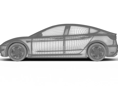 Tesla Model 3 Perfomance 2024 3D Model
