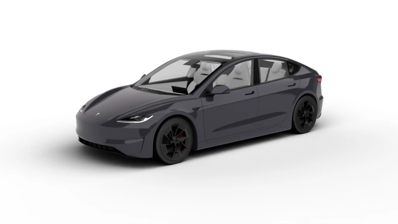 Tesla Model 3 성능 2024 3D 모델 .c4d .max .obj .3ds .fbx .stl .blend 