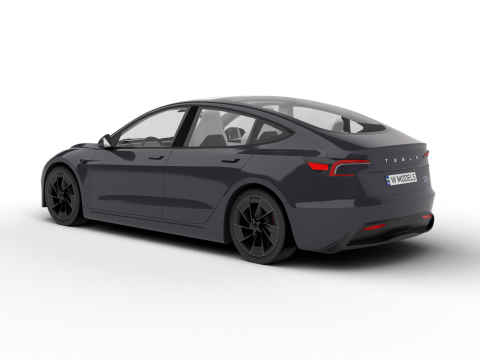 Tesla Model 3 Perfomance 2024 3D Модель