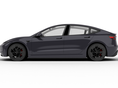 Tesla Model 3 Perfomance 2024 3D Модель