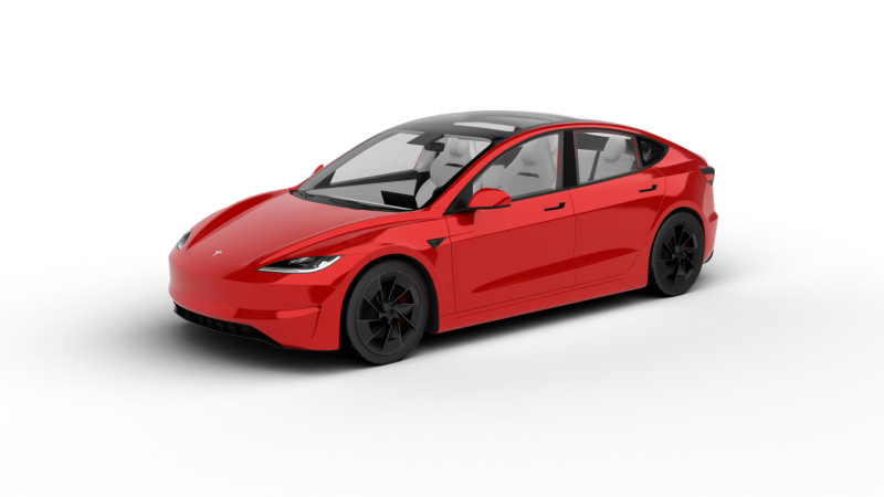 Tesla Model 3 Perfomance 2024 3D 모델 .c4d .max .obj .3ds .fbx .stl .blend