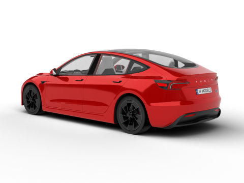 Tesla Model 3 Perfomance 2024 3D 모델