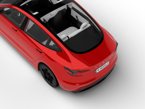 Tesla Model 3 Perfomance 2024 3D 모델