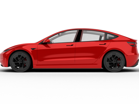 Tesla Model 3 Perfomance 2024 3D 모델