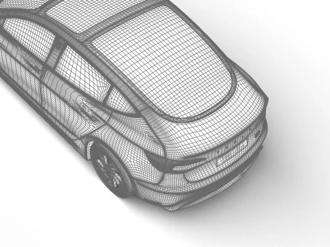 Tesla Model 3 성능 2024 3D 모델