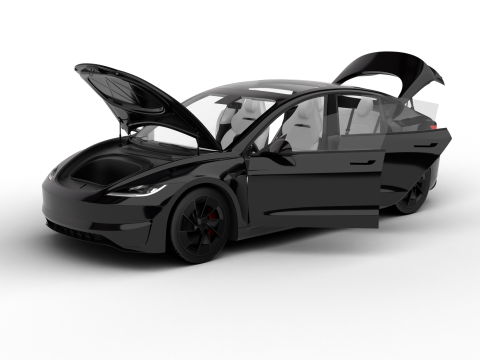 Tesla Model 3 Perfomance 2024 HQ Model 3D