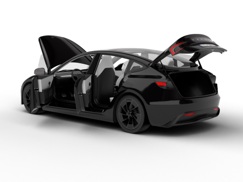 Tesla Model 3 Perfomance 2024 HQ 3D Модель